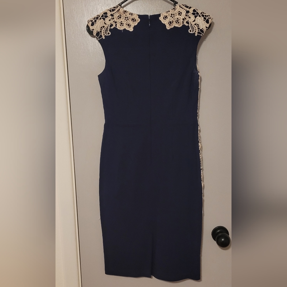 Modcloth Fitted Lace Dress - Gem